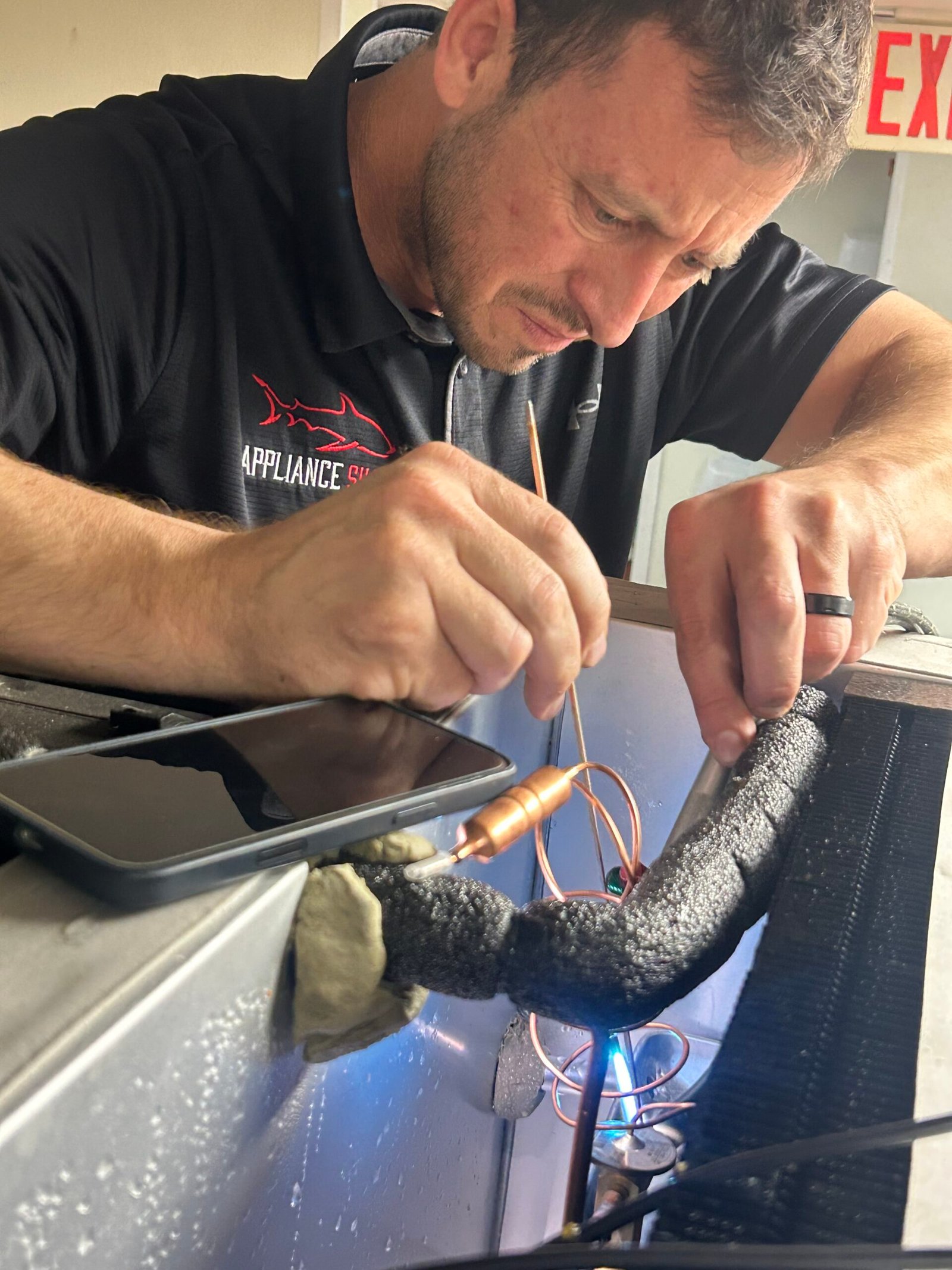 Dryer repair for a tenant work order — Property Management